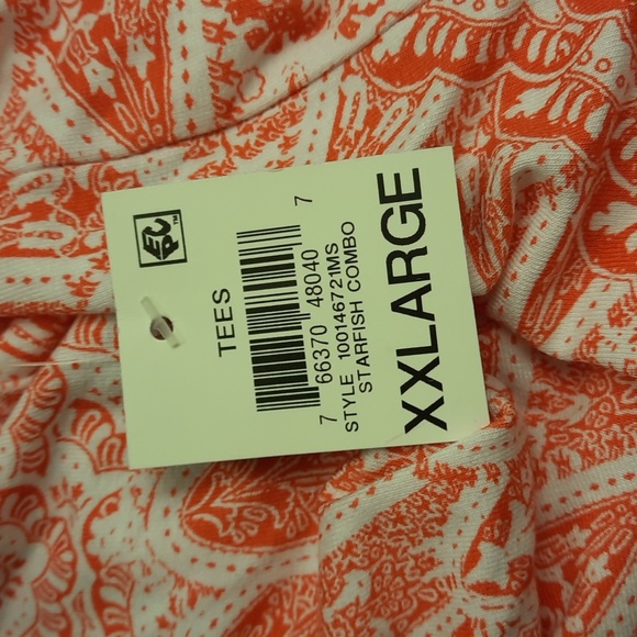 NWT, JM Collection Starfish Combo Cold Shoulder Top - Picture 6 of 10